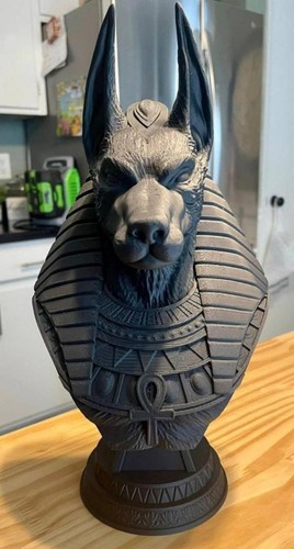 Anubis bust printed statue - printed,