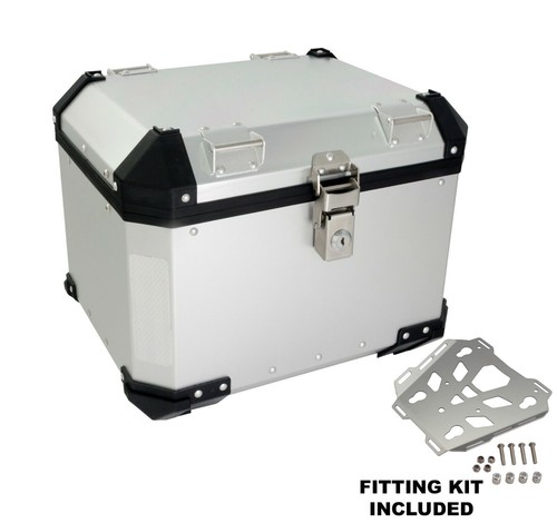Aluminium top box - aluminium, fits