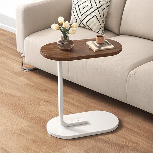 Shaped side table - table, under