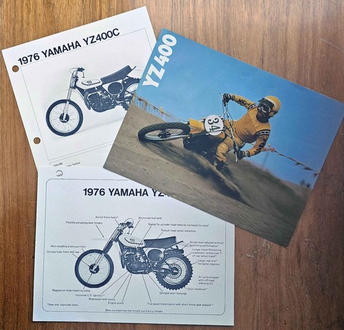 Yamaha 1976 yz400c four page - 1976,