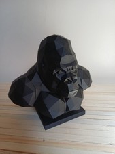 Low poly gorilla bust - poly,