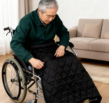 WHEELCHAIR COZY WRAP WATERPROOF FLEECE BLANKET THROW TRAVEL LINED COSY LEG COVER