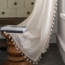 Crochet Lace Curtain Panels