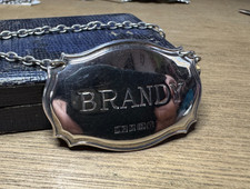 Vintage Silver BRANDY Decanter