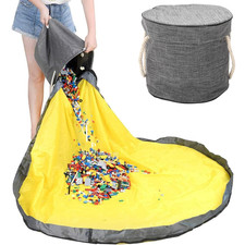 Large Soft Toy Storage Box Organizer Bag Kids Playroom Storage Bin And Play Mat