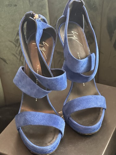 Giuseppe zanotti blue suede - zanotti,
