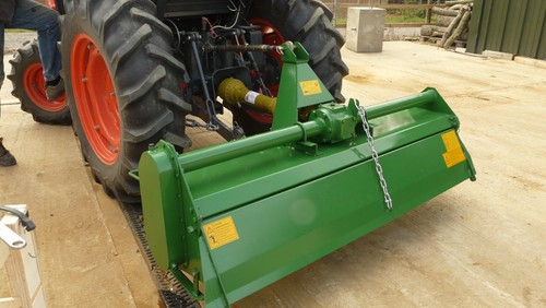 Tractor mounted rotovator - tractor,