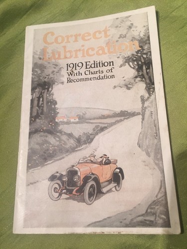 Correct lubrication 1919 - correct,