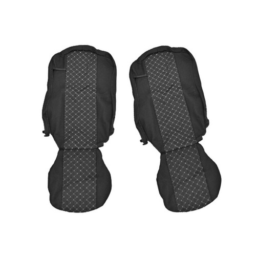 Set black grey seat - of, 2