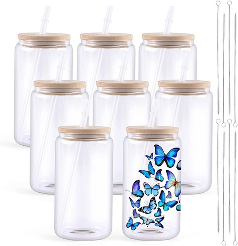 Pack clear sublimation glass - 8,