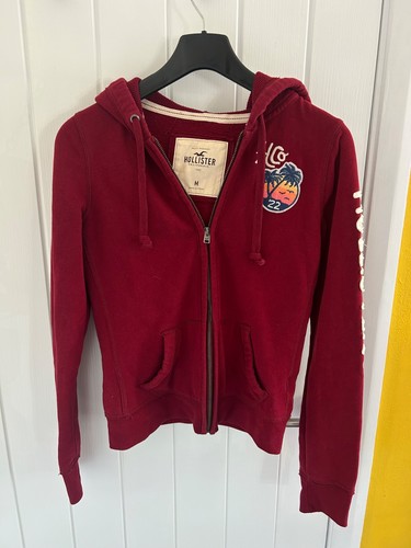 Hollister burgundy zip - burgundy, up
