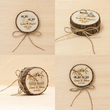 Personalised wooden ring - personalised,
