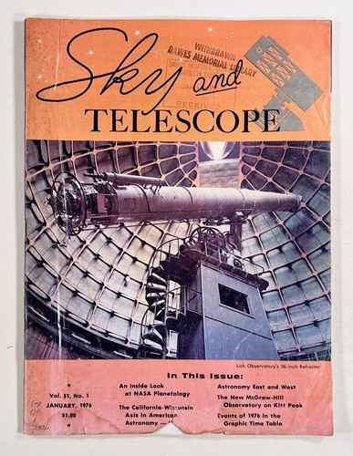 1976 jan sky - telescope, kitt