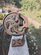 Vintage Braddon No 4 Cast Iron Pillar Drill, Original Wooden Handle