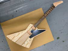 NEW GUITAR KIT, RED MERANTI/MAPLE PLUS MERANTI NECK WITH ROSE FB AND ALL  PARTS