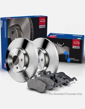 FOR OPEL ASTRA J 1.7D 09 TO 15 REAR SOLID BRAKE DISCS AND PADS SET 292 MM