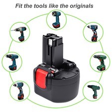 4.0AH 9.6V Ni-MH Battery for Bosch BAT048 BH984 2607335260 PSR GSR GLI PAG 9.6V