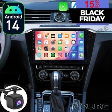 Android 14 Carplay Stereo GPS Sat Nav Wifi Radio For VW Passat B8 2015-2019 +AHD