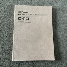 ROLAND D-110 Owner’s  Manual