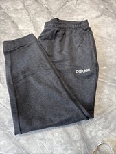 Adidas Jogging Bottoms 2xl Climalite Charcoal Grey Joggers Big & Tall