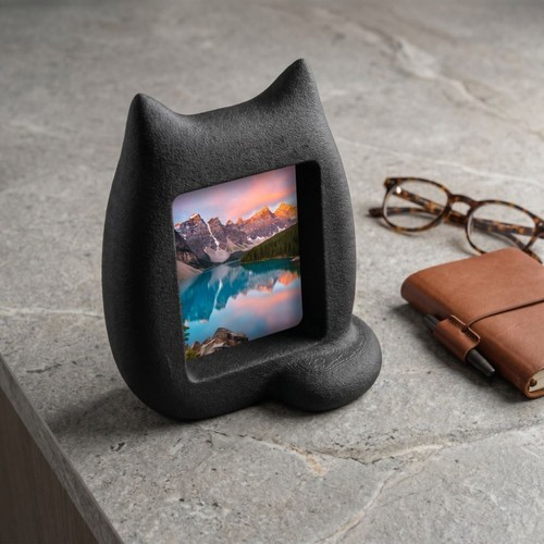 Cute design kitten photo frame - cute,
