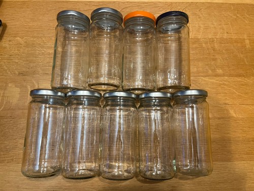 Small glass jam jars - 9,