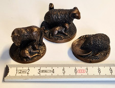 BRONZE Age Mini Sculpture Ewe Lamb Horse Fowl Hedgehog Vintage Scotland