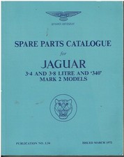 JAGUAR MK2 3.4 , 3.8 & 340