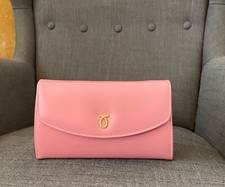 Gift for her- Launer high society clutch bag in Icing Pink. New