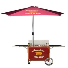 Hot Dog Mobile Catering Cart Business Stand New High Quality Vintage Style