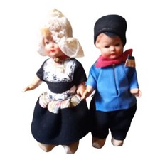 Vintage Dutch Boy & Girl Dolls