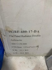 Horizontal Flat Double Column Radiator Anthracite