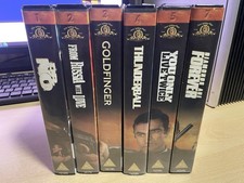 Sean Connery James Bond VHS Tape Collection - Sealed