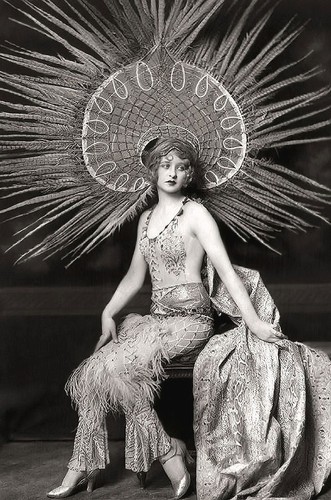 Art deco showgirl with - art,
