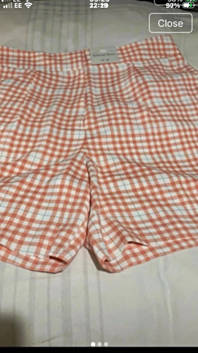 Women orange gingham flat - orange,