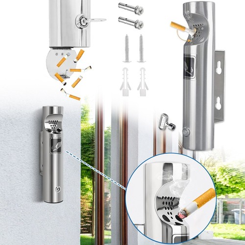 Wall mounted ashtray cigarette - wall,