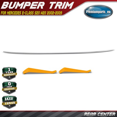 Rear center chrome bumper - rear,