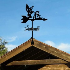 Bird Metal Weathervane Vintage Weather Vane for Lawn Outside Garden Decor