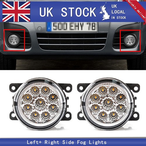 2pcs led white fog - 2pcs, lamp