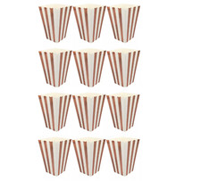 12 X Popcorn Boxes Paper