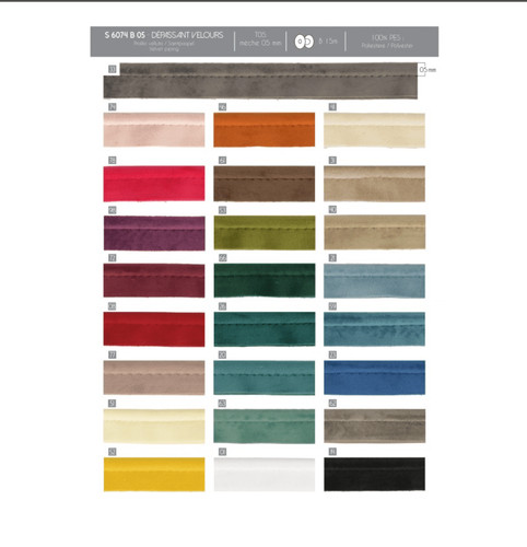 Stephanoise velvet piping cord - stephanoise,