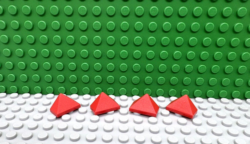 Lego red 2x1 - lego, roof