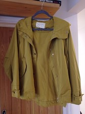 Zara Outerwear Ladies Oversized Jacket In Mustard Colour Size L