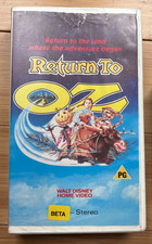 Vintage Betamax Video 'Return To Oz' 1985 Beta Hi-Fi Tape Walt Disney Home Movie