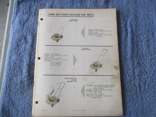 Original lawn boy 1967 - original, parts