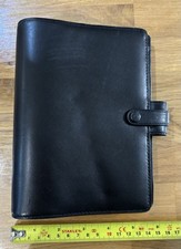 Filofax Personal Cavendish Deluxe Leather In Black Personal Organiser