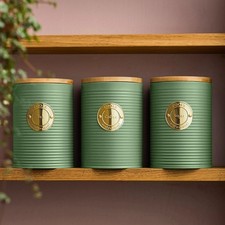 Tea Coffee Sugar Cannister 3pc