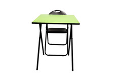  Exam Desk Study Classroom Laptop Computer Folding Table & Chair 