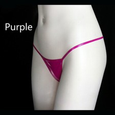 Lady Faux Leather Thongs G String T Back Low Waist Briefs Underwear Panties Sexy