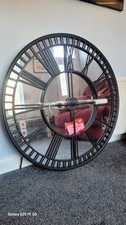 Mirror Clock Large 4ft Metal Heavy